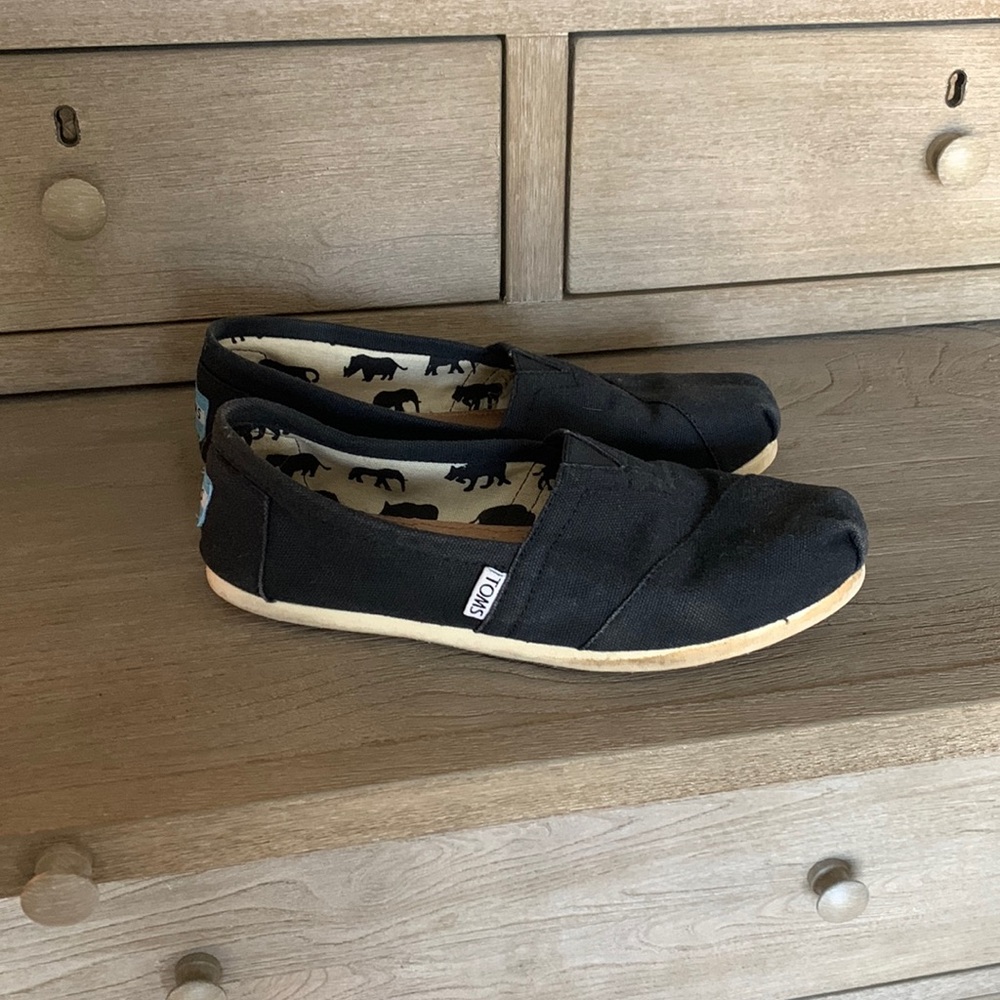 Black Classic TOMS Shoes